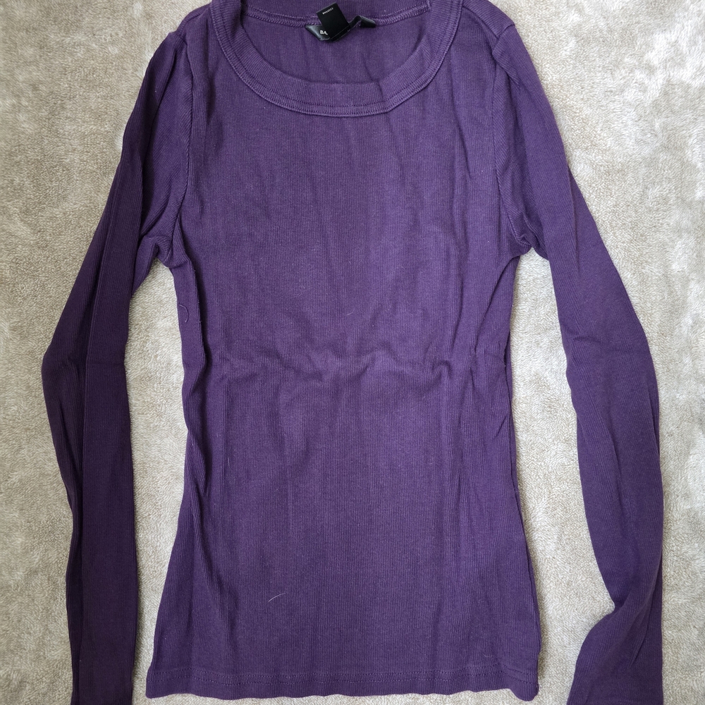 Banana Republic Rich Purple Long Sleeve Top